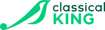 Classical King FM Classical King FM. Logo consists of a green bird with a tail similar to a treble clef.