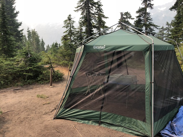 On a Volunteer Vacation the cook tent is the hub of activity. Photo by Jill Simmons. 