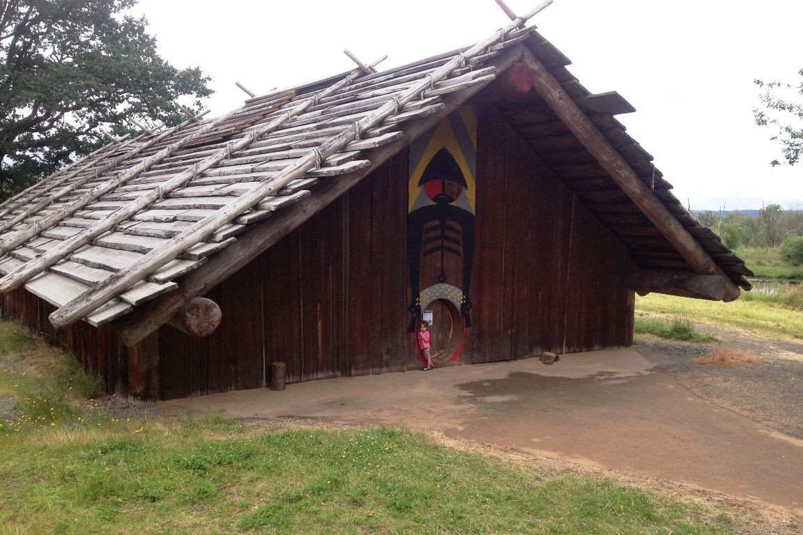 Kids will love the Cathlapotle Plankhouse at Ridgefield National Wildlife Refuge. Photo by Ryan Ojerio. 