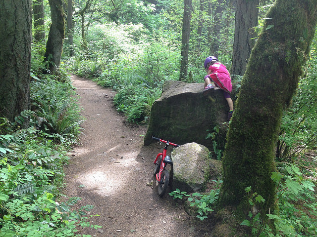 Sometimes a hike turns into all three: Hike, bike, and climb! Photo by Ryan Ojerio. 
