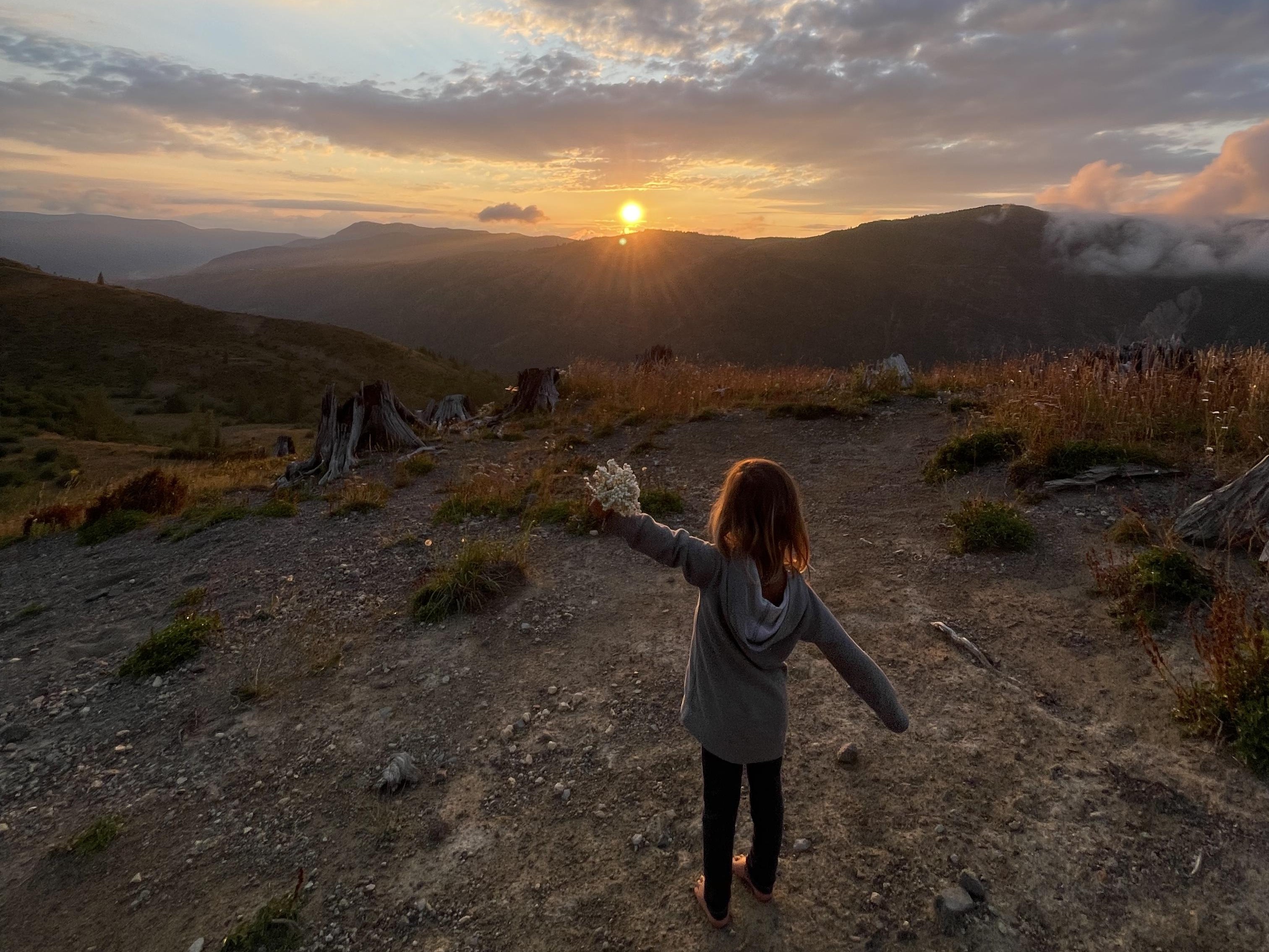 South Coldwater Trail. Photo by Soundmirror. A child looks into the sunset at South Coldwater Lake. Photo by Soundmirror.