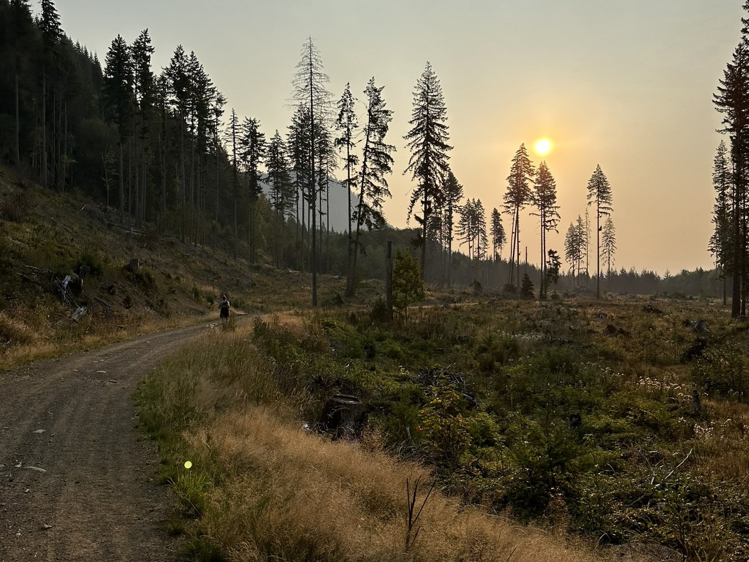Olympic Discovery Trail. Photo by chansen_hike. A sunset along the Olympic Discovery Trail. Photo by chansen_hike.