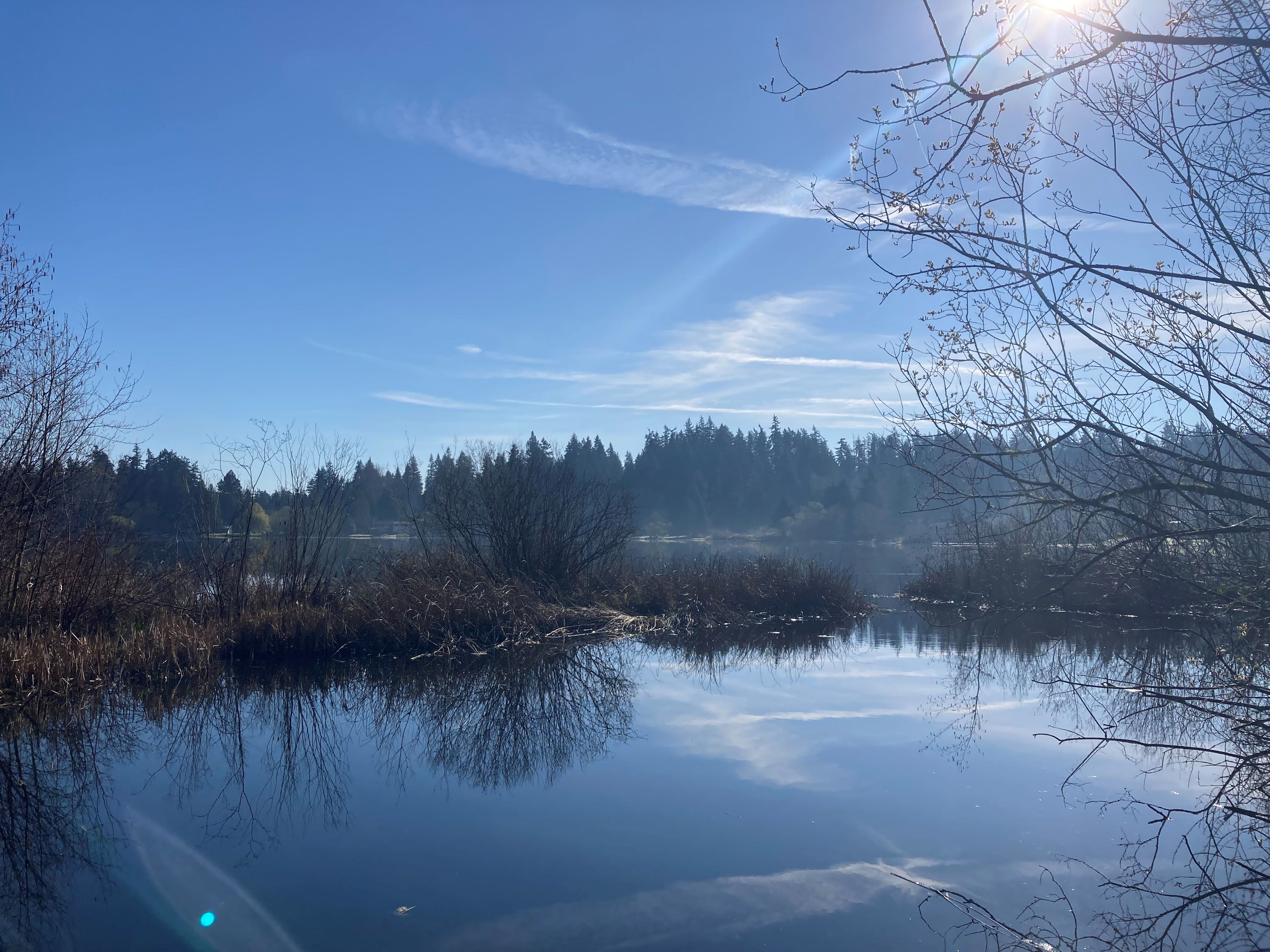 Phantom Lake Loop on a clear cold day. Photo by trip reporter Anna 9300.