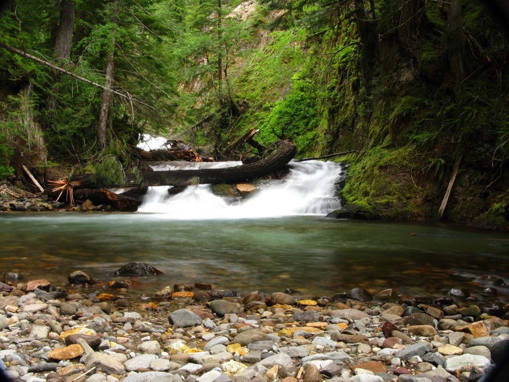 The small falls at Straight Creek