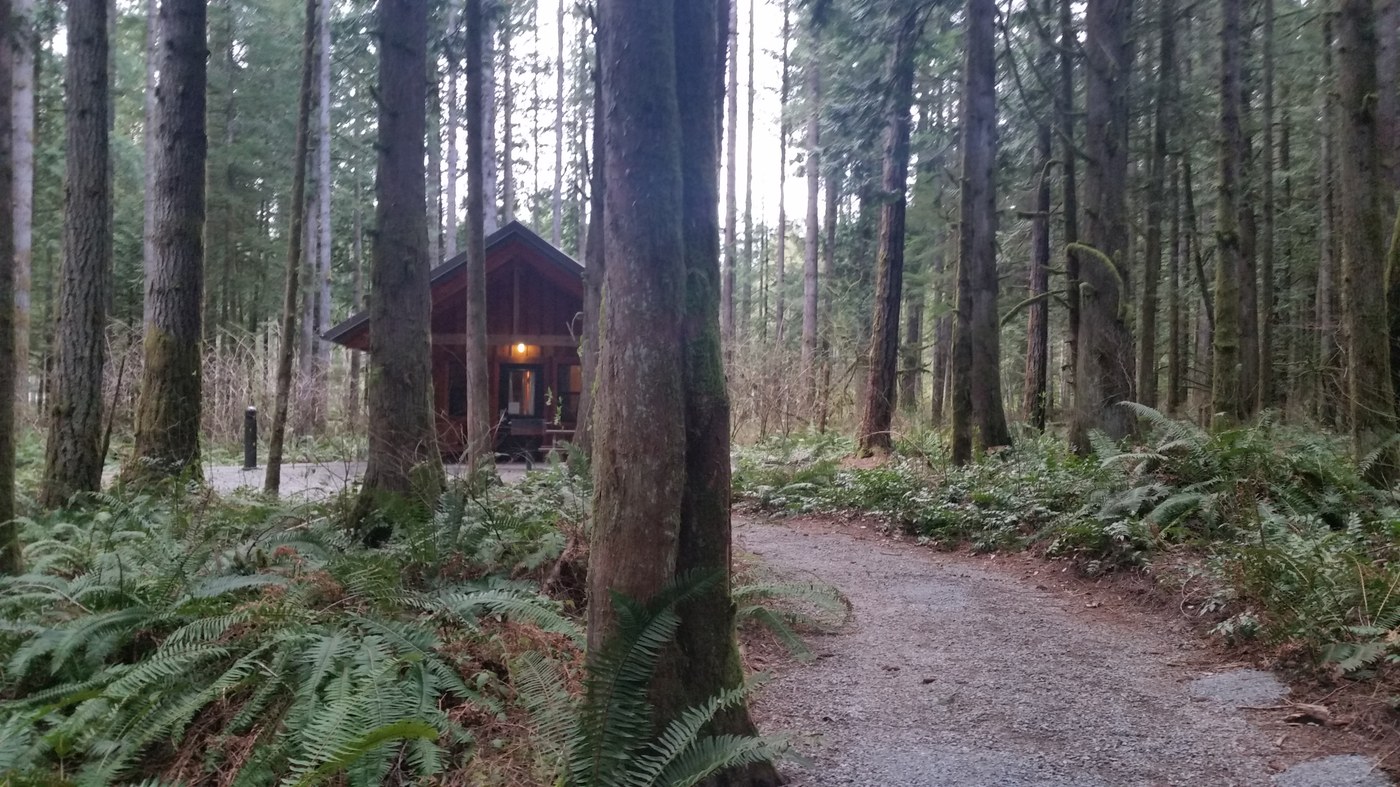 Cabin at Rasar State Park. Photo by Loren Drummond.