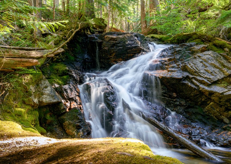 Waterfalls are a treat in the spring. Photo by Kirt Lenard. 