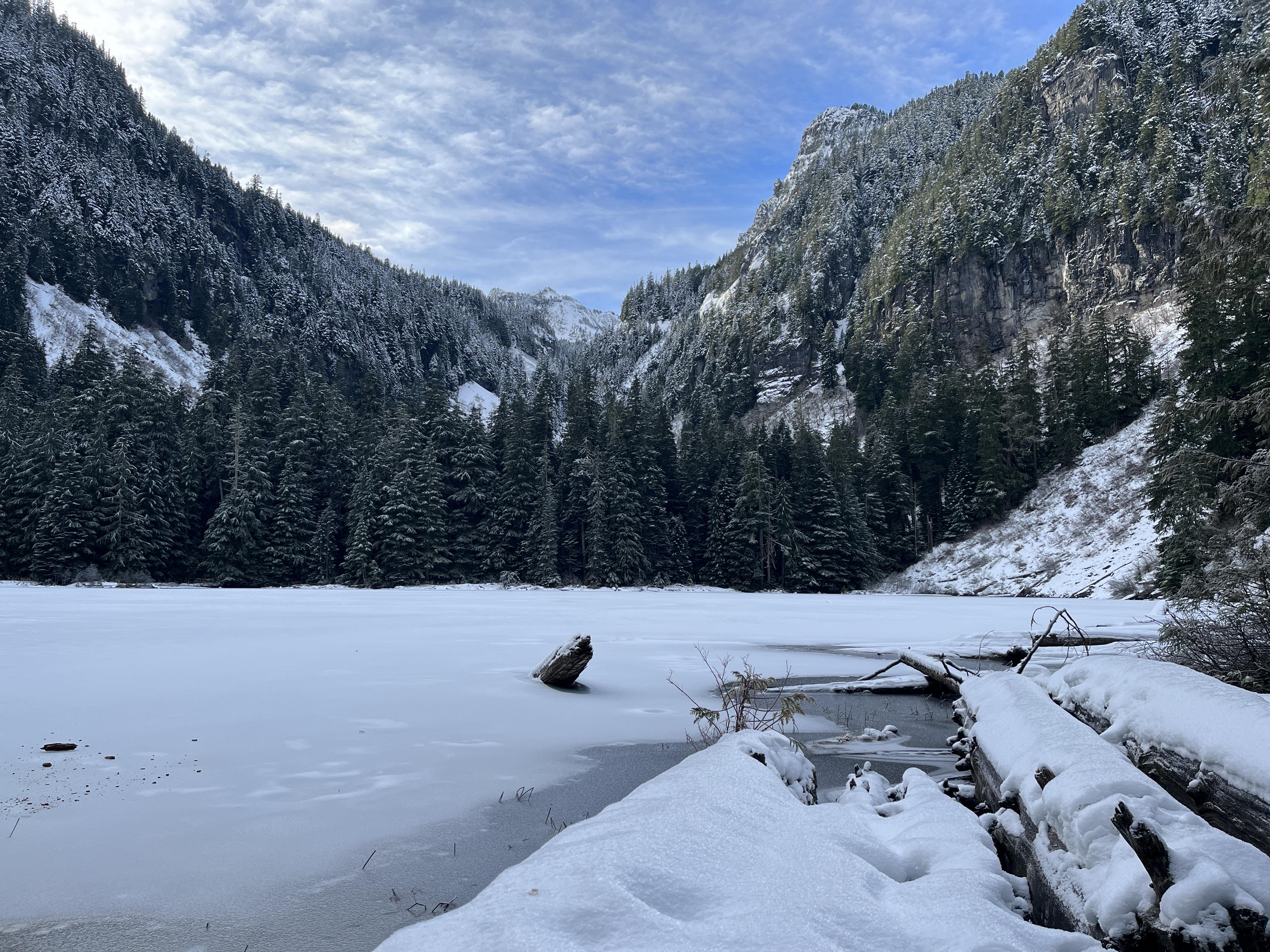 Green Lake covered in snow and ice. Photo by mcguire_ep. 
