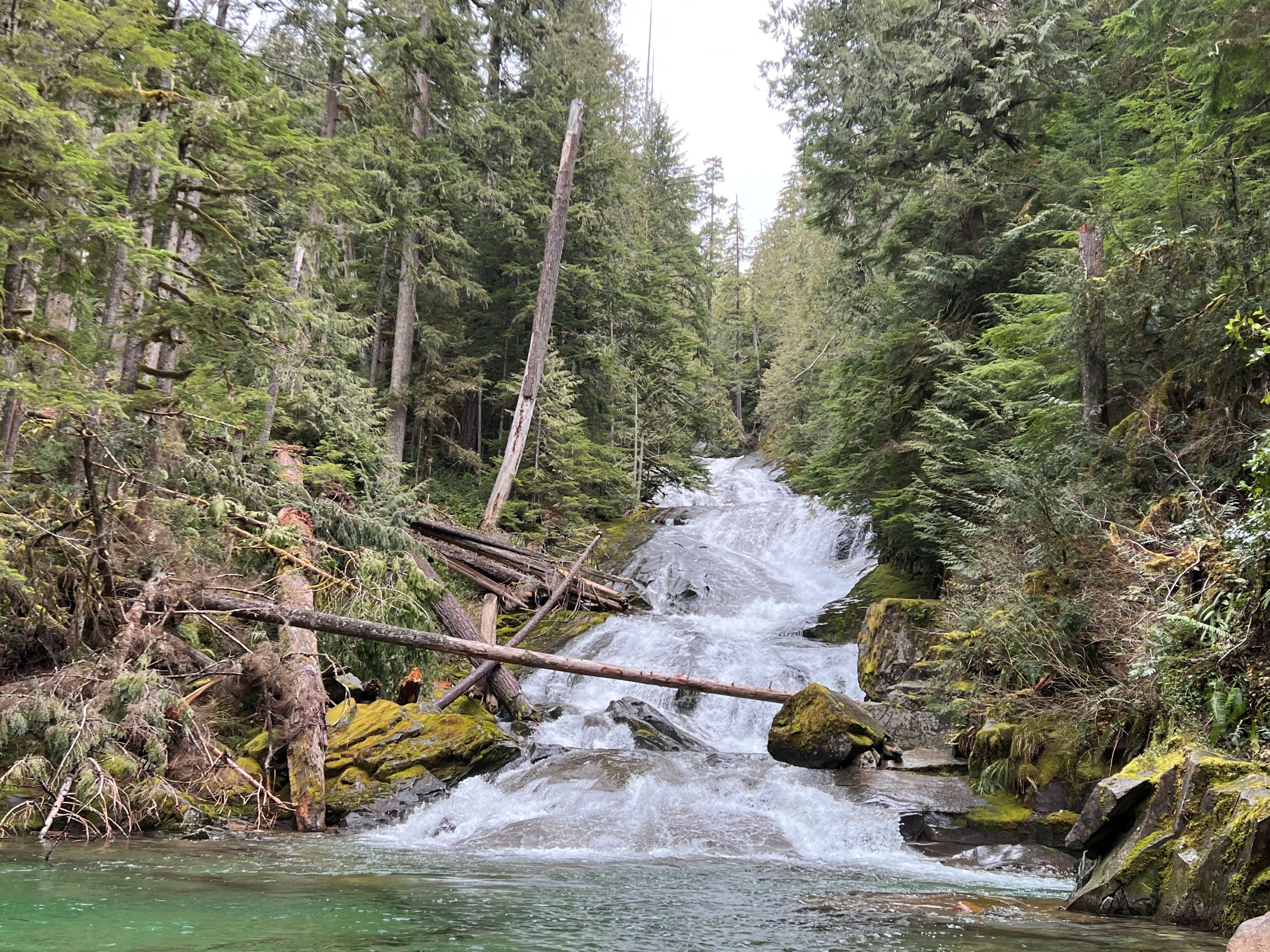 Chenuis Falls in winter. Photo by trip reporter Mike Groenewegen. 