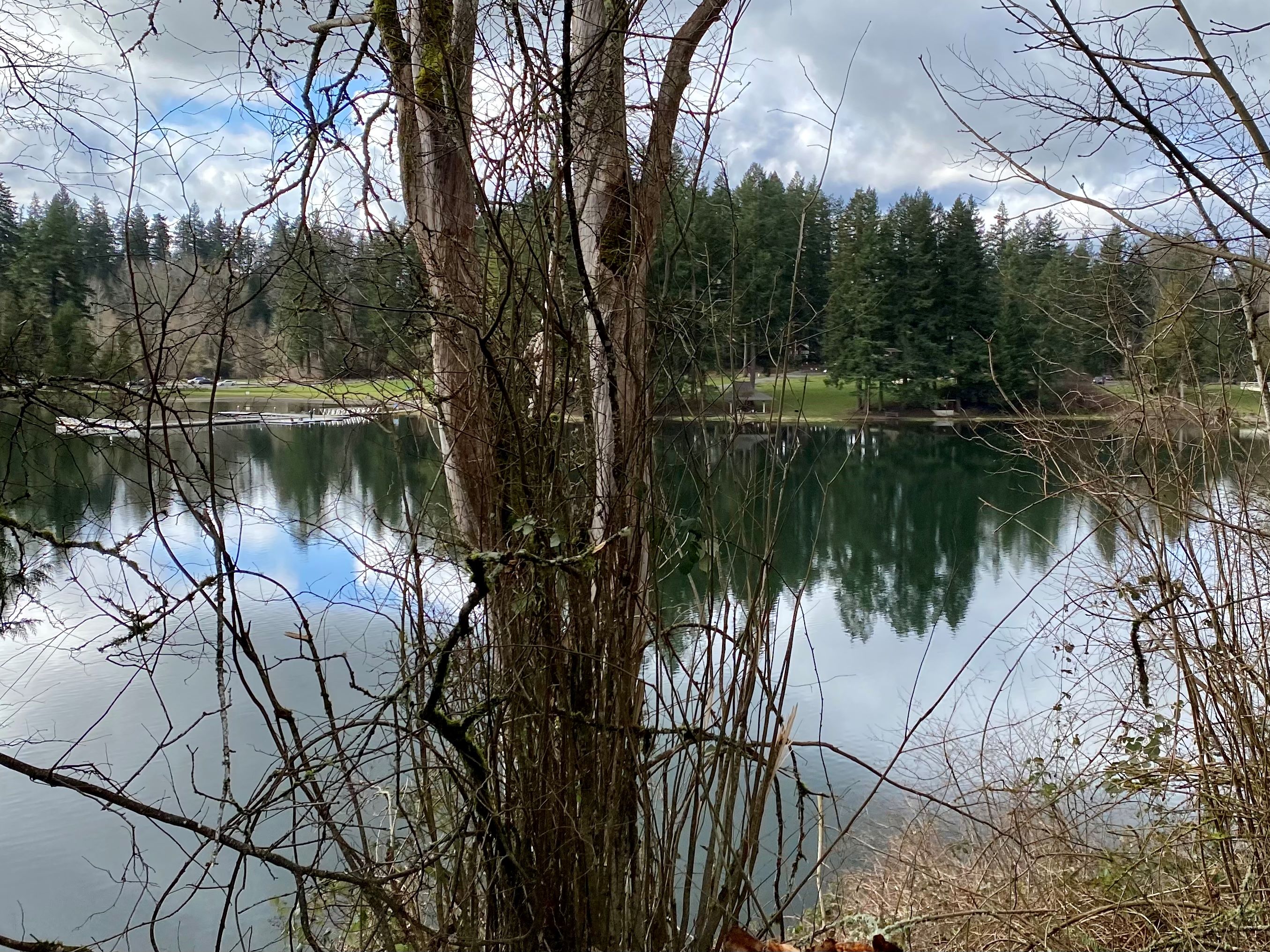 Lake Wilderness Park. Photo by Mary&Mollie. View of Lake Wilderness from Lake Wilderness Park. Photo by Mary&Mollie.