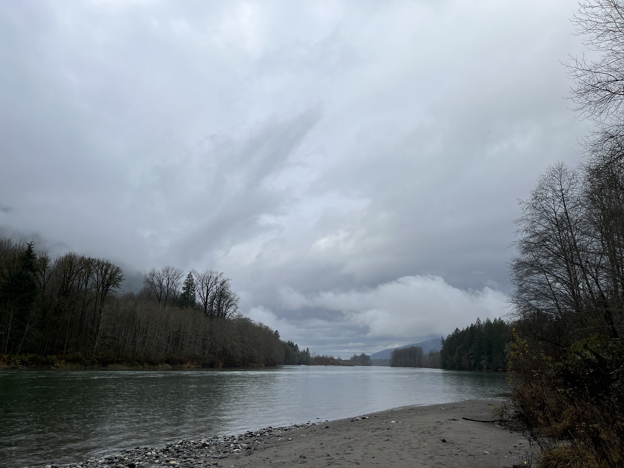 A cloudy day along the water at Rasar State Park. Photo by trip reporter Loren Drummond.