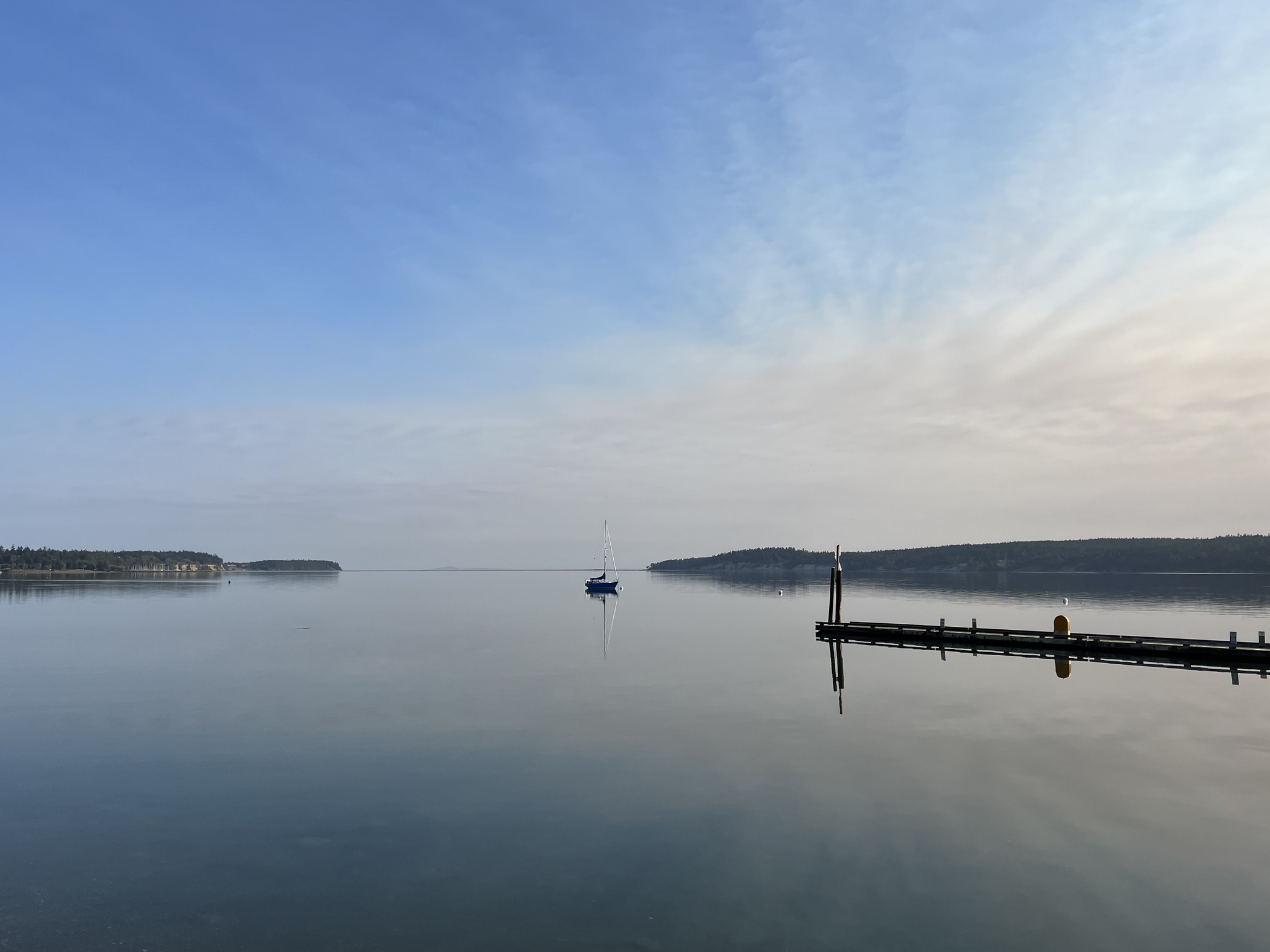 still water view at Sequim State Park 