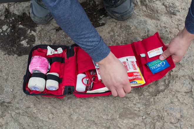 Personalize your first aid kit, and take stock of it at least once a season. Photo by Erik Haugen-Goodman