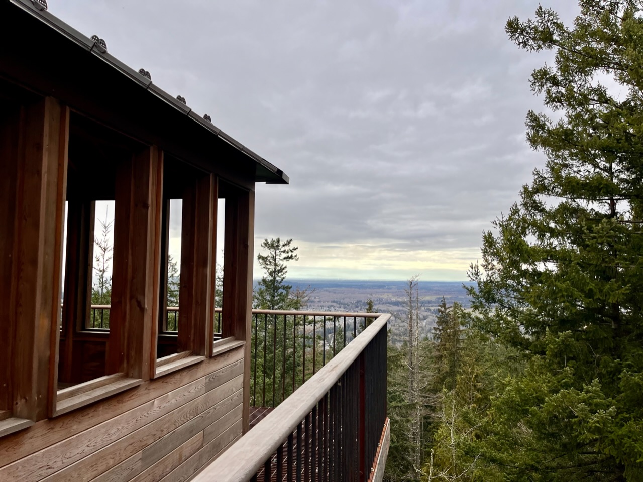 View from the lookout tower deck on the Mount Peak summit. Photo by alpinediva.
