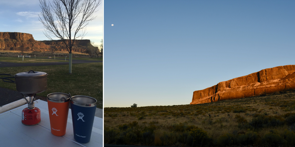 camping at Steamboat Rock
