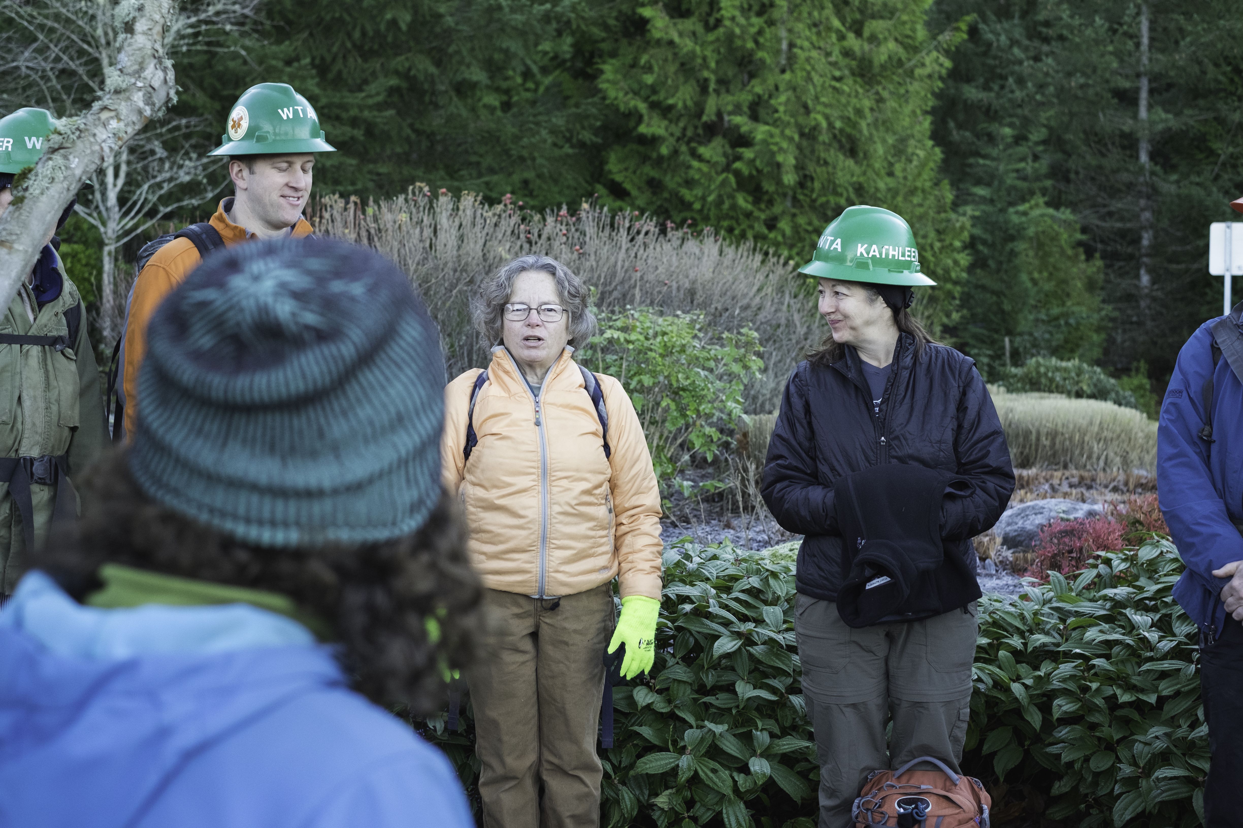 Volunteers introduce themselves