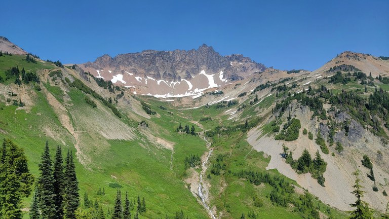 The Goat Rocks from the PCT.