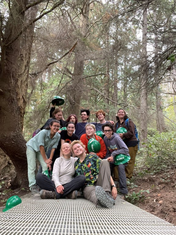 Group photo of the youth volunteer vacation at Deception Pass State Park that Anna and Kat led in 2023. Photo by Anna Pree.