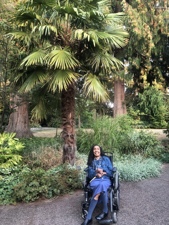 Hiker at Evergreen Arboretum & Gardens_Photo by Wanda Cantrell.jpeg