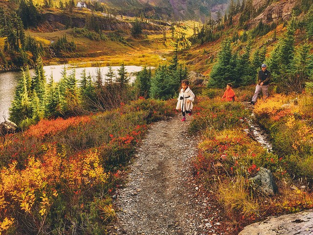 Fall hiking with kids. Photo by Michelle Byer.