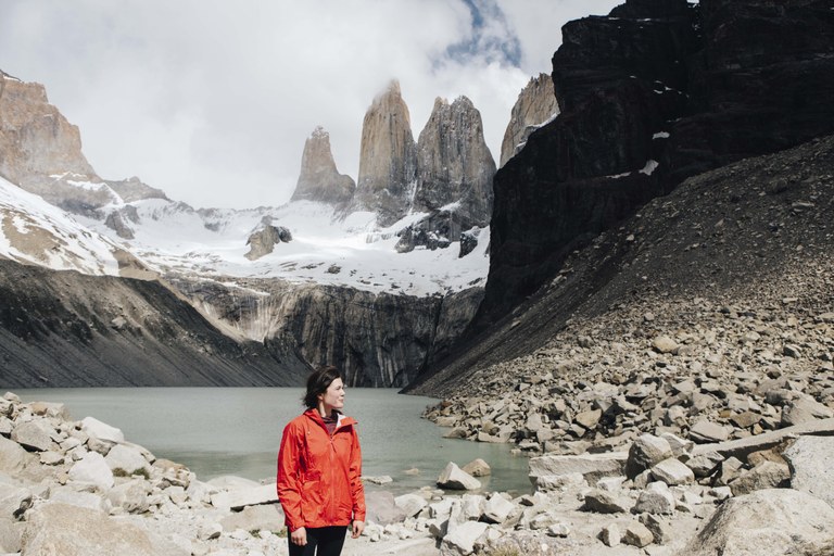 Gale in Patagonia. Photo courtesy Gale Straub. Gale in Patagonia. Photo courtesy Gale Straub.
