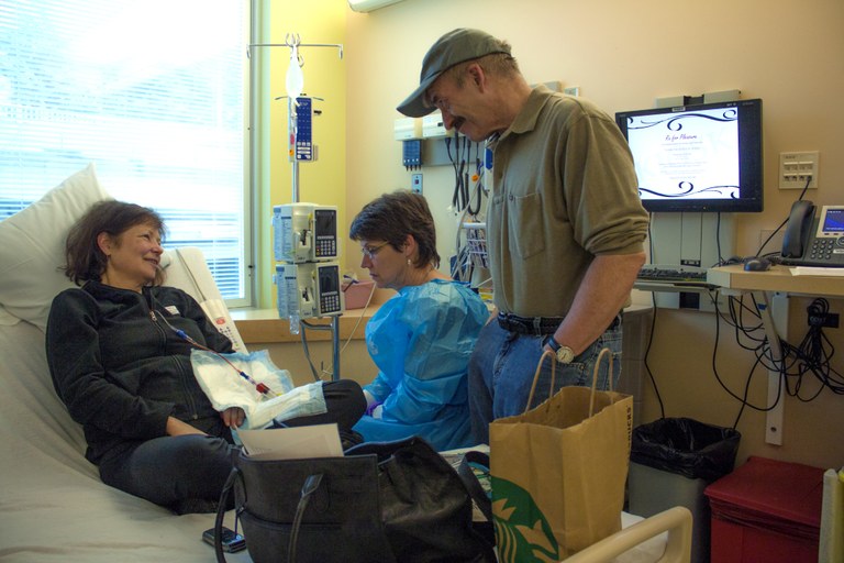 Heidi at Seattle Cancer Care Alliance. Photo courtesy Joe Hendricks.