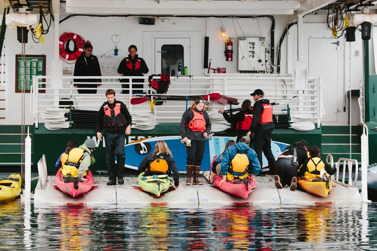 Kayaking. Photo courtesy UnCruise Adventures.