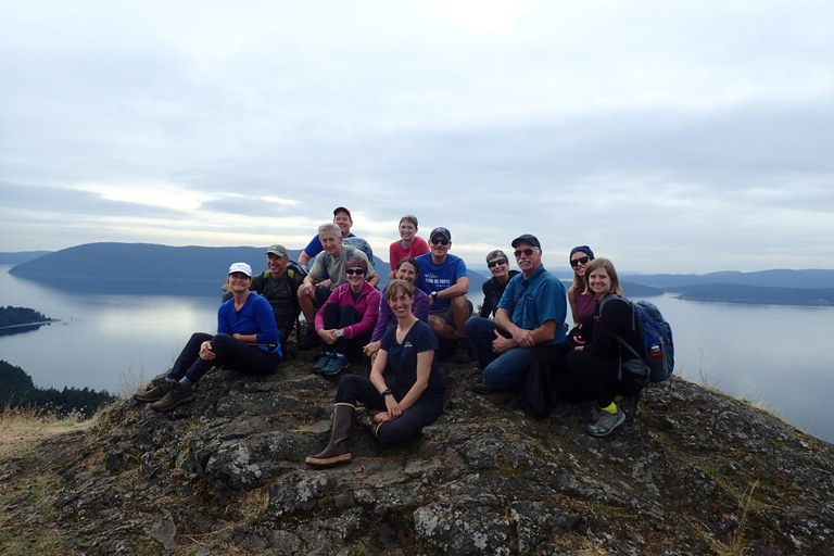 Posing along a hike. Photo courtesy UnCruise Adventures.