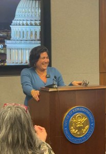 Rep. Randall March 2026 Congresswoman Randall stands at a podium and gives a speech in Washington D.C.