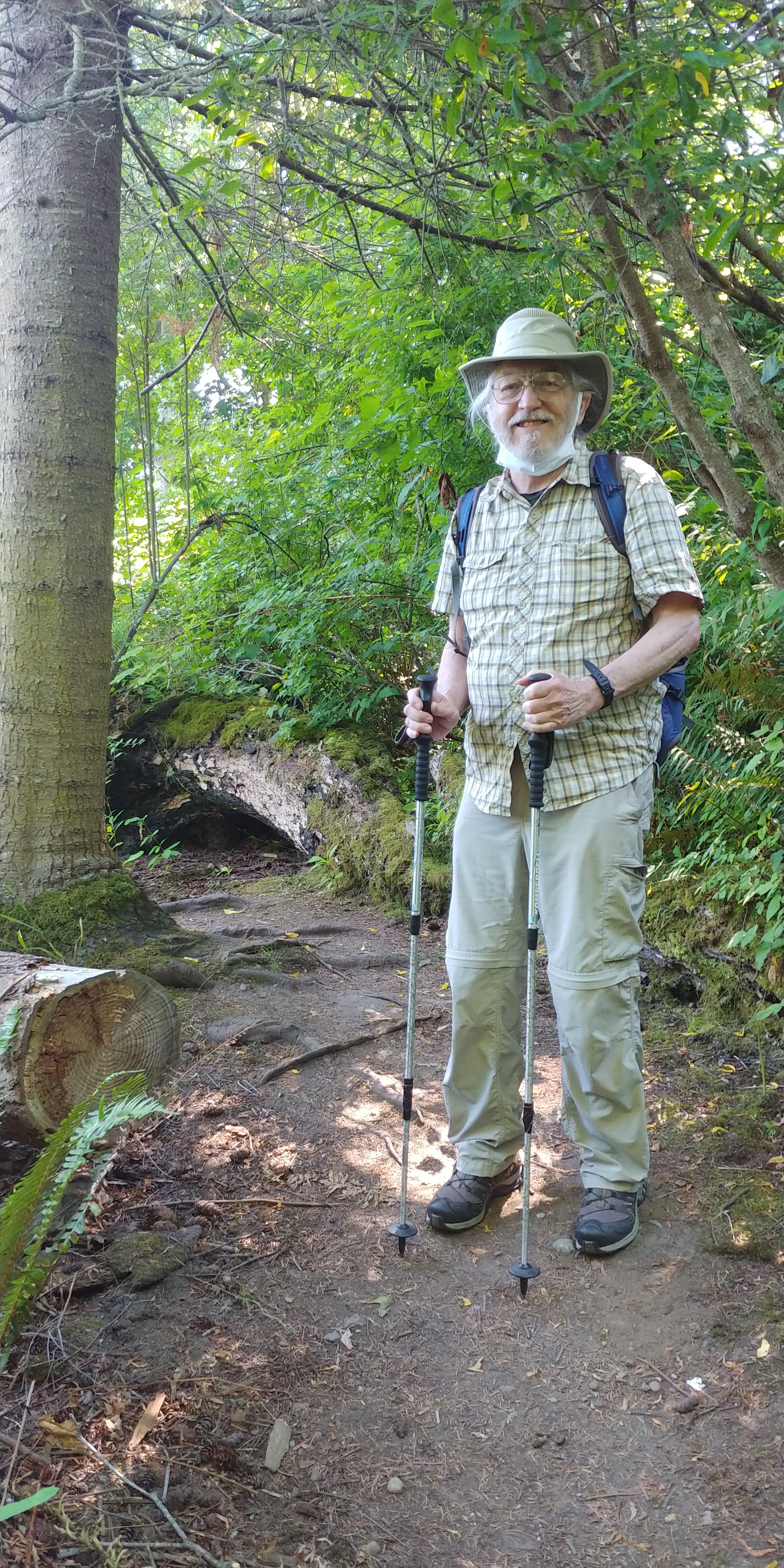 Alan Gibbs on trail