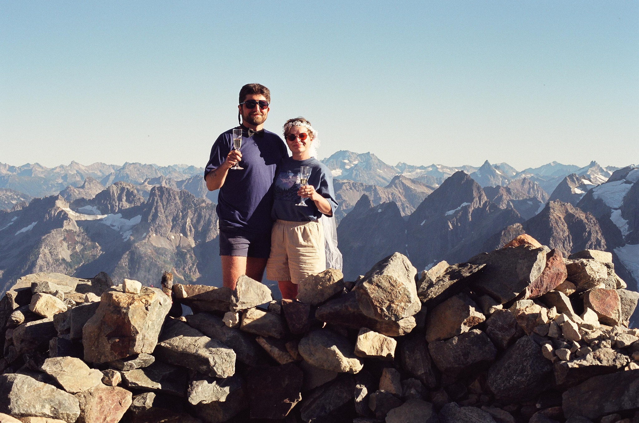 Wedding Couple at Sahale Arm by Bryan Bradley