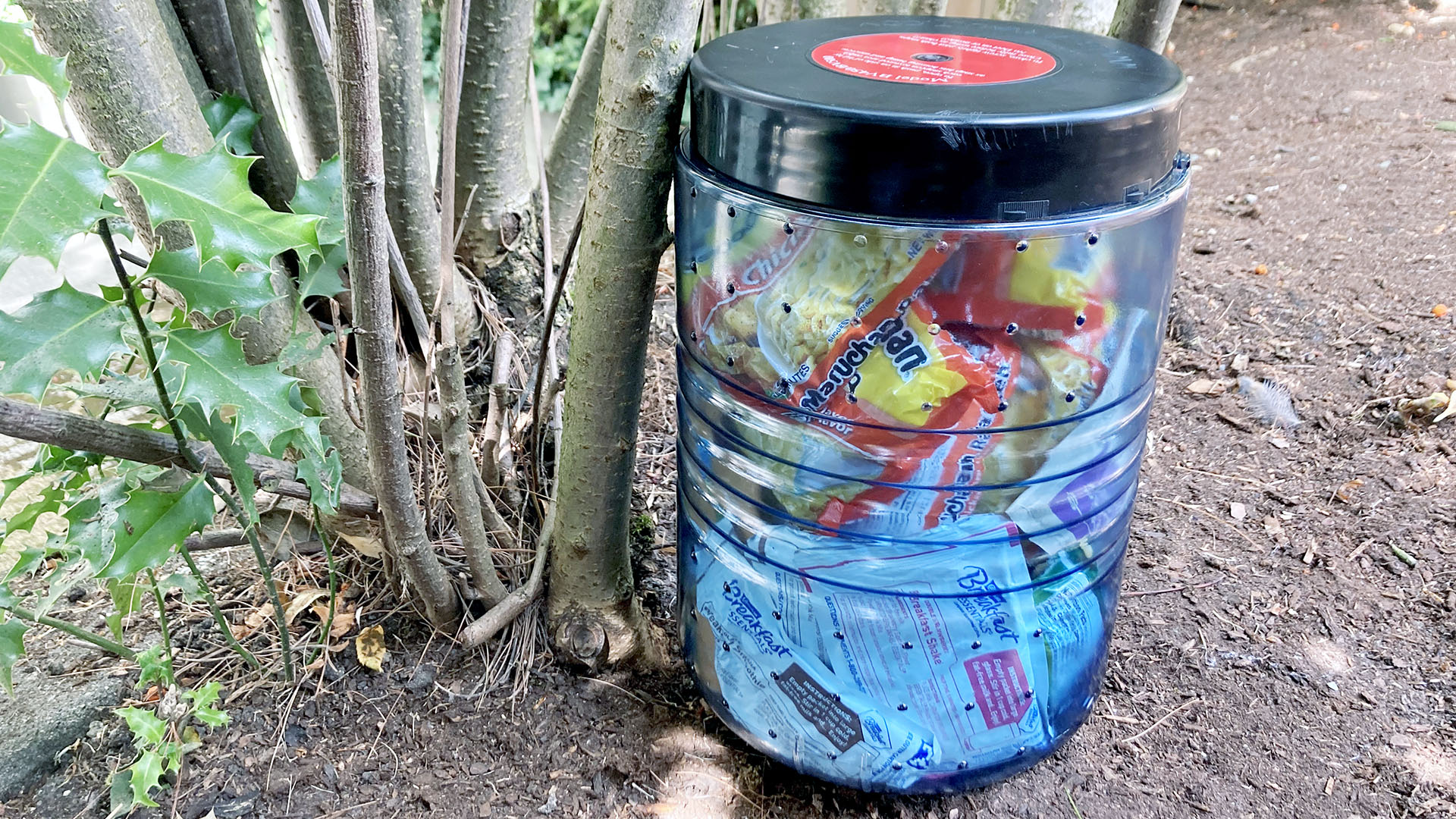 A animal resitant food container, aka a Bear Can