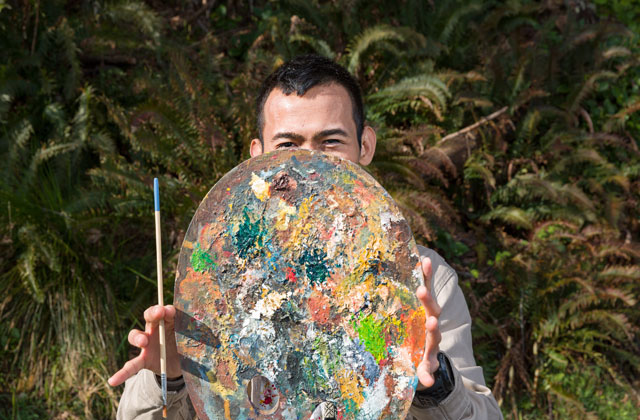 WTA's (and Herb's) work to help keep trails maintained allows him to continue to find the peace and creativity he needs on trail. Photo by Daniel Silverberg. 