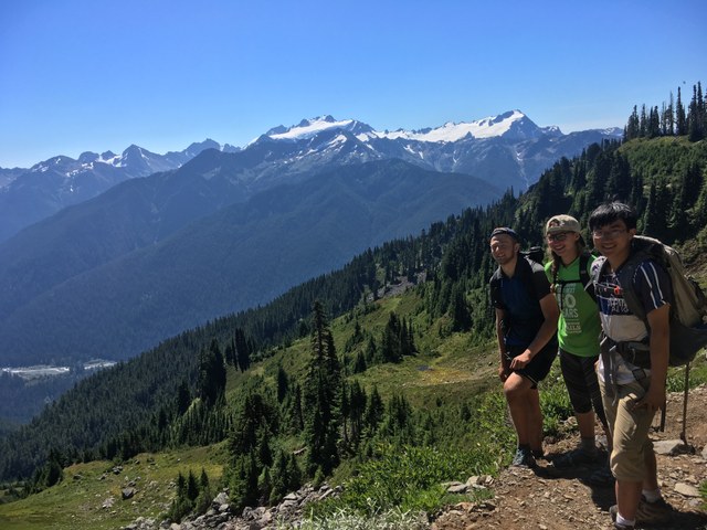 Juli on a mid-week hike during the Hoh extended youth volunteer vacation. Photo by Austin Easter. Juli on a mid-week hike during the Hoh extended youth volunteer vacation. Photo by Austin Easter.