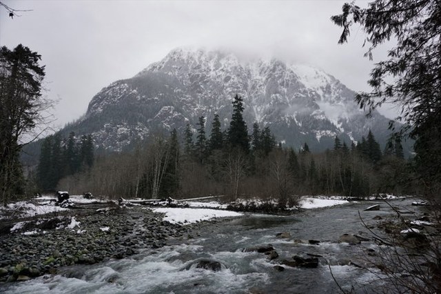 Mount Garfield from the begining of the Middle Fork trail. Photo by Hikeswith3