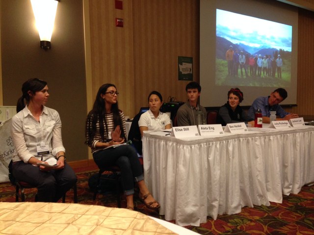 A 2014, WTA-hosted panel on youth at the Washington State Trails Conference. Photo by Karen Daubert. 