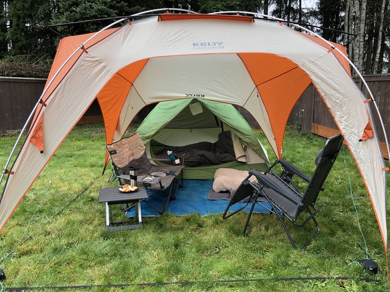 Backyard Camp. Photo by Hikes With Dog. 