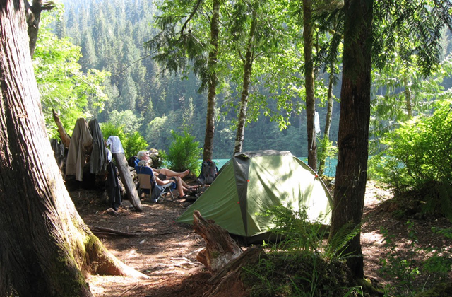 Camping at Baker Lake Karen Story