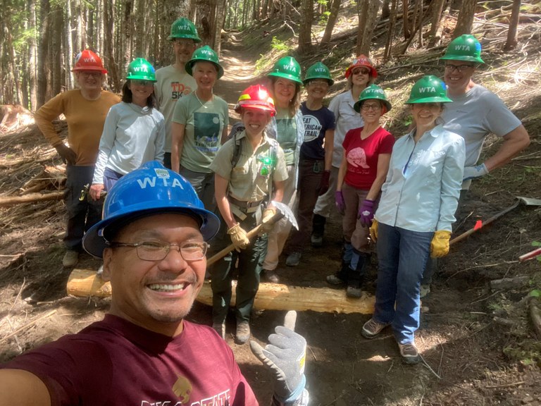 Group selfie on the Cinnamon Trail. Photo by James Alexander.