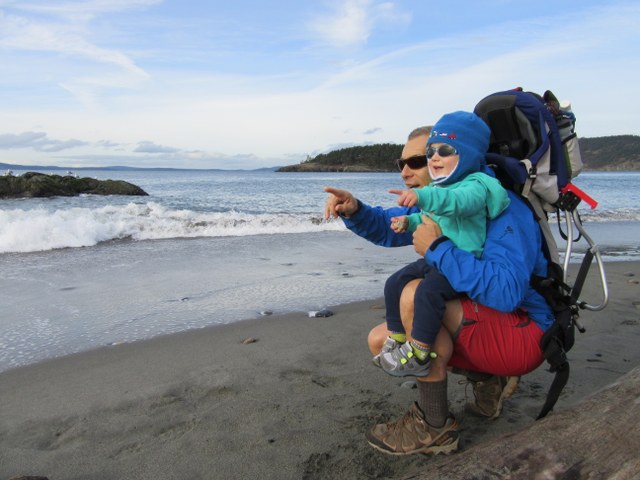 Craig Romano and his wife, Heather, have been taking their son Giovanni, hiking since he was tiny. He recently went on his 100th hike, shortly before his second birthday. Photo courtesy Craig Romano