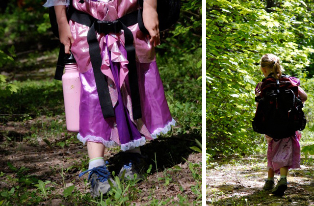 Yes, princesses wear hiking boots. Photos by Susan Gates. 