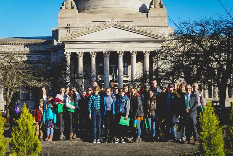 WTA youth gather in Olympia for No Child Left Inside lobby day