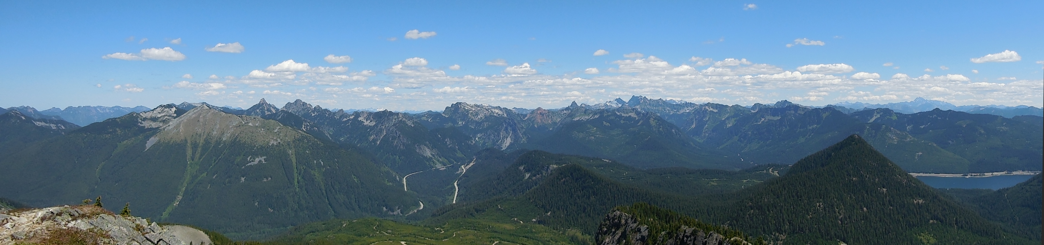 panorama from summit f silver peak