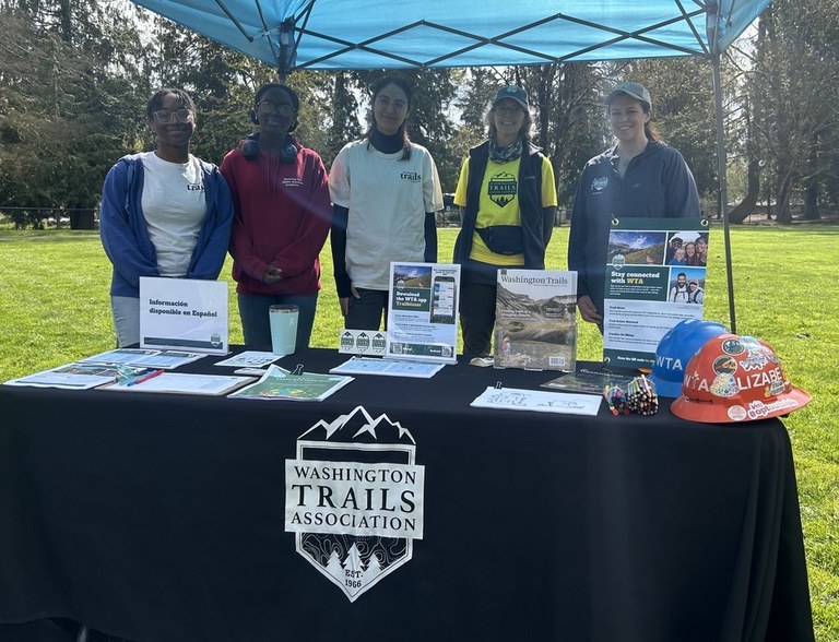 Aleece and Maria at Pierce County's Earth Day event. Photo courtesy of Pierce County Planning and Public Works.
