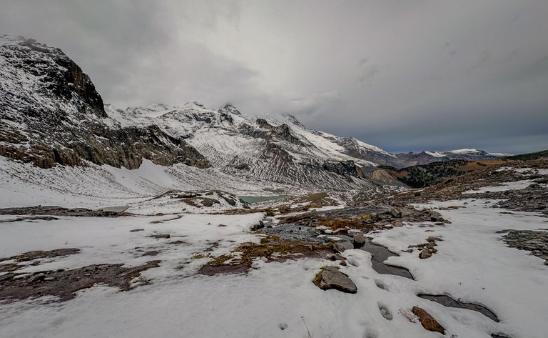 Summerland - Panhandle Gap. Photo by john@moosefish.com. Snow at Summerland - Panhandle Gap on the Wonderland Trail in Mount Rainier National Park. Photo by john@moosefish.com.