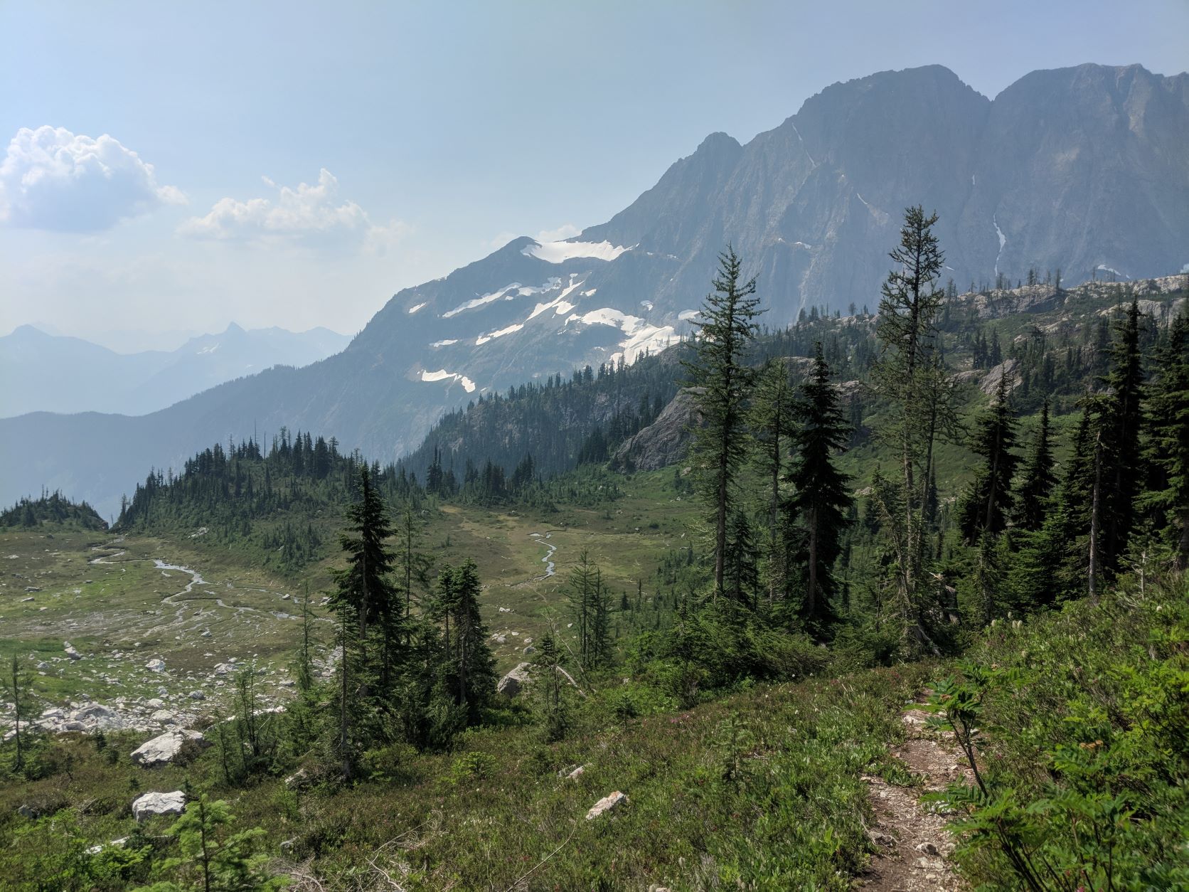 View from the trail along the Great North Cascades Traverse. Photo by Andrea Imler.
