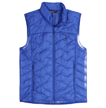 Purple Outdoor Research vest.