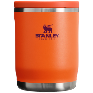 Orange Stanley insulated food jar.