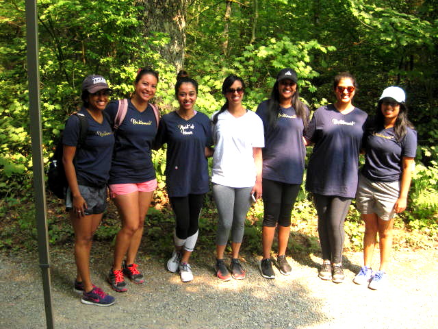 Hiking bachelorette party by Janice Van Cleve
