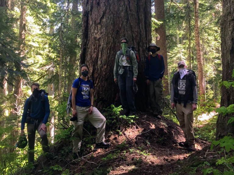 The North Fork Skykomish crew ready for a week of work.