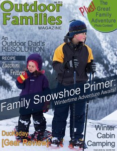 The January edition of Outdoors Families Magazine, edited by Erin Kirkland and featuring a snowshoeing cover story from another WTA community member: outdoor parent John Soltys.  